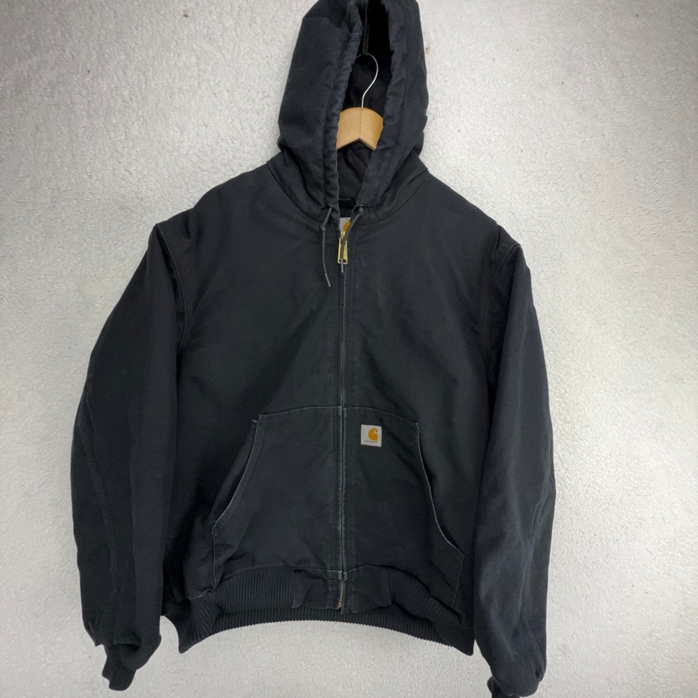 Carhartt Active Jacket Quilt Lined Mens Large J140 BLK Black